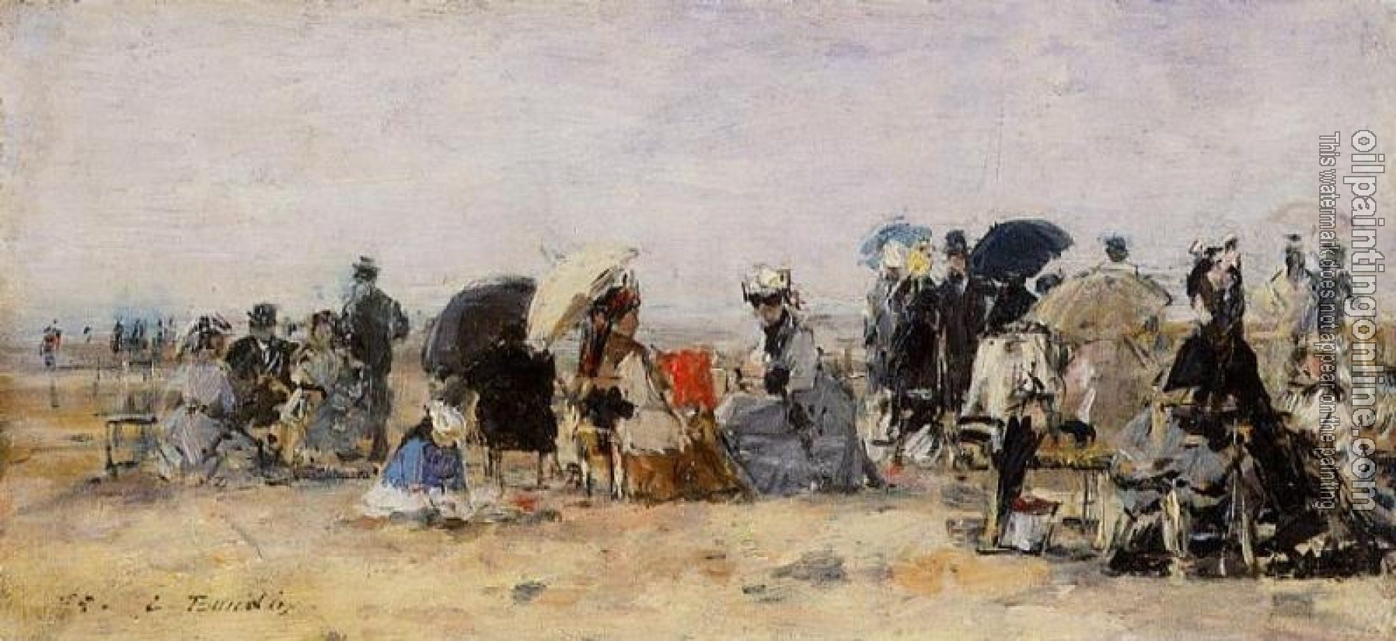 Boudin, Eugene - Beach Scene